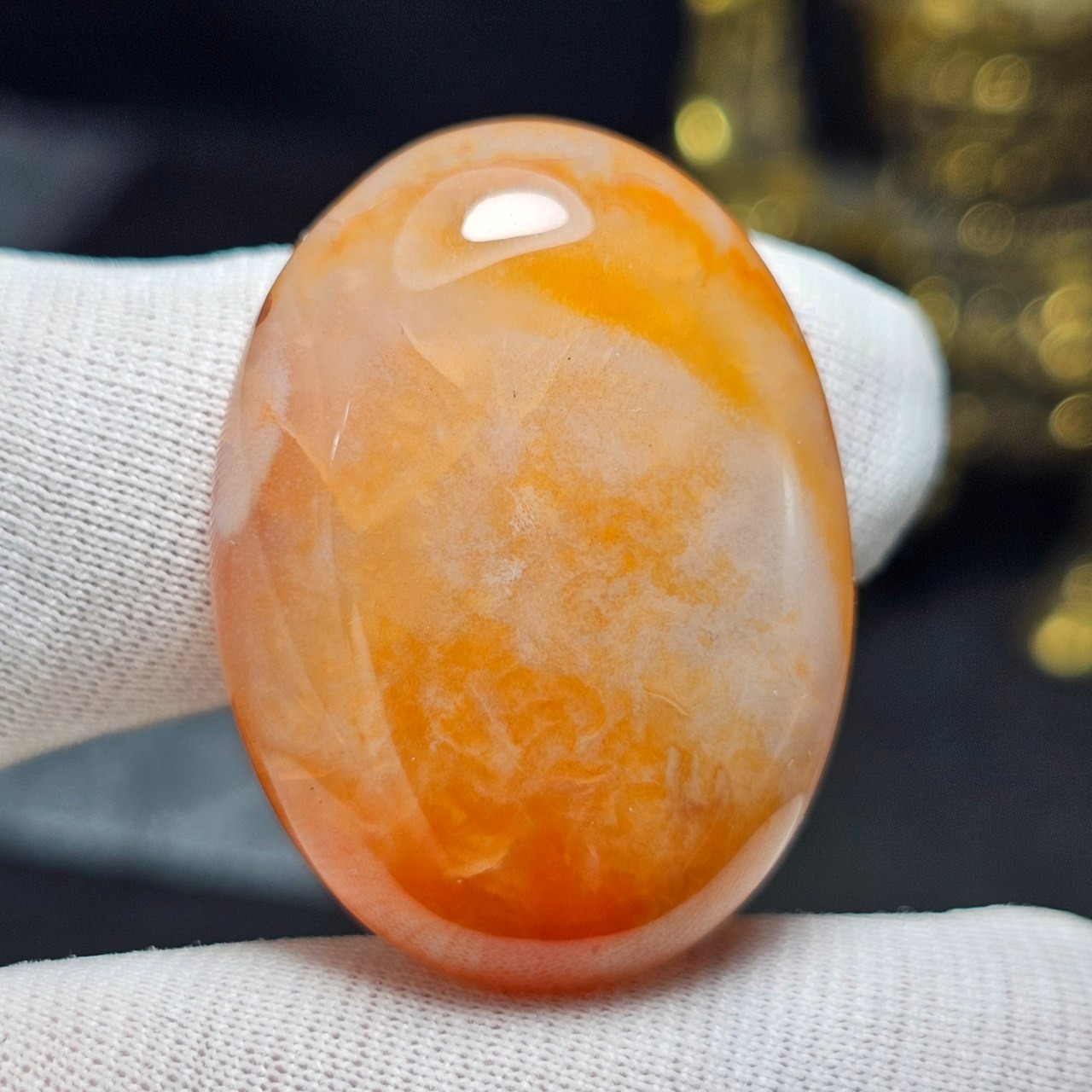  نگین درشت مدالی سنگ عقیق معدنی کد36029