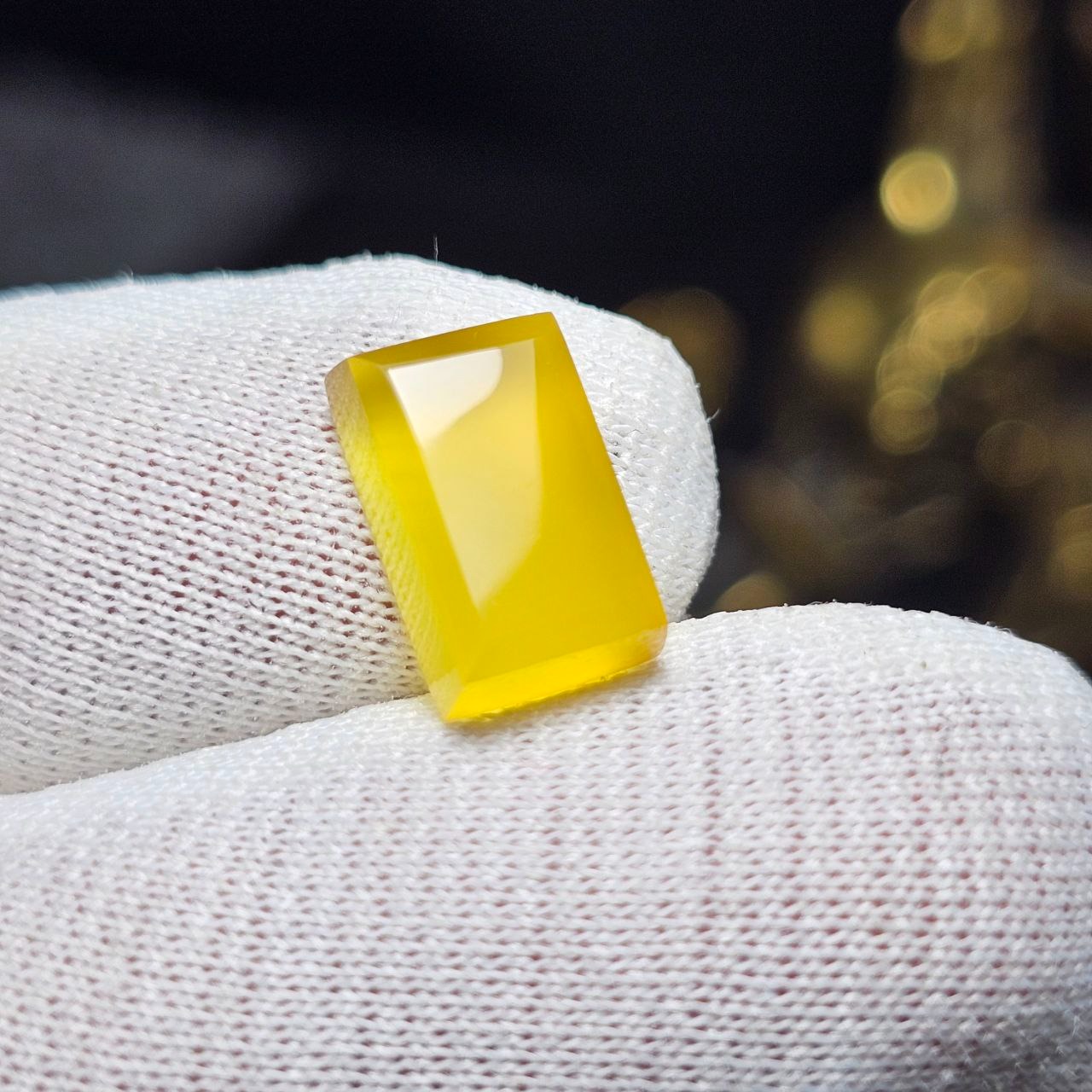  نگین سنگ عقیق زرد معدنی کد36046