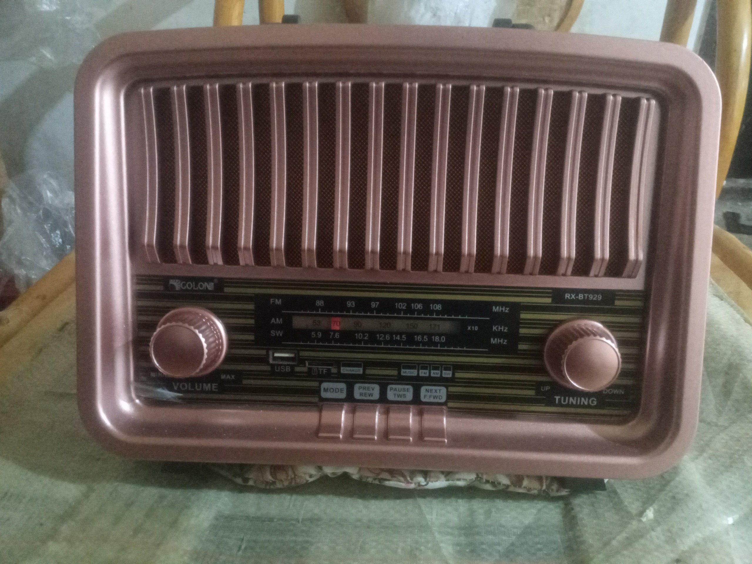 اسپیکر و رادیو بلوتوثی گولون RX-BT 929