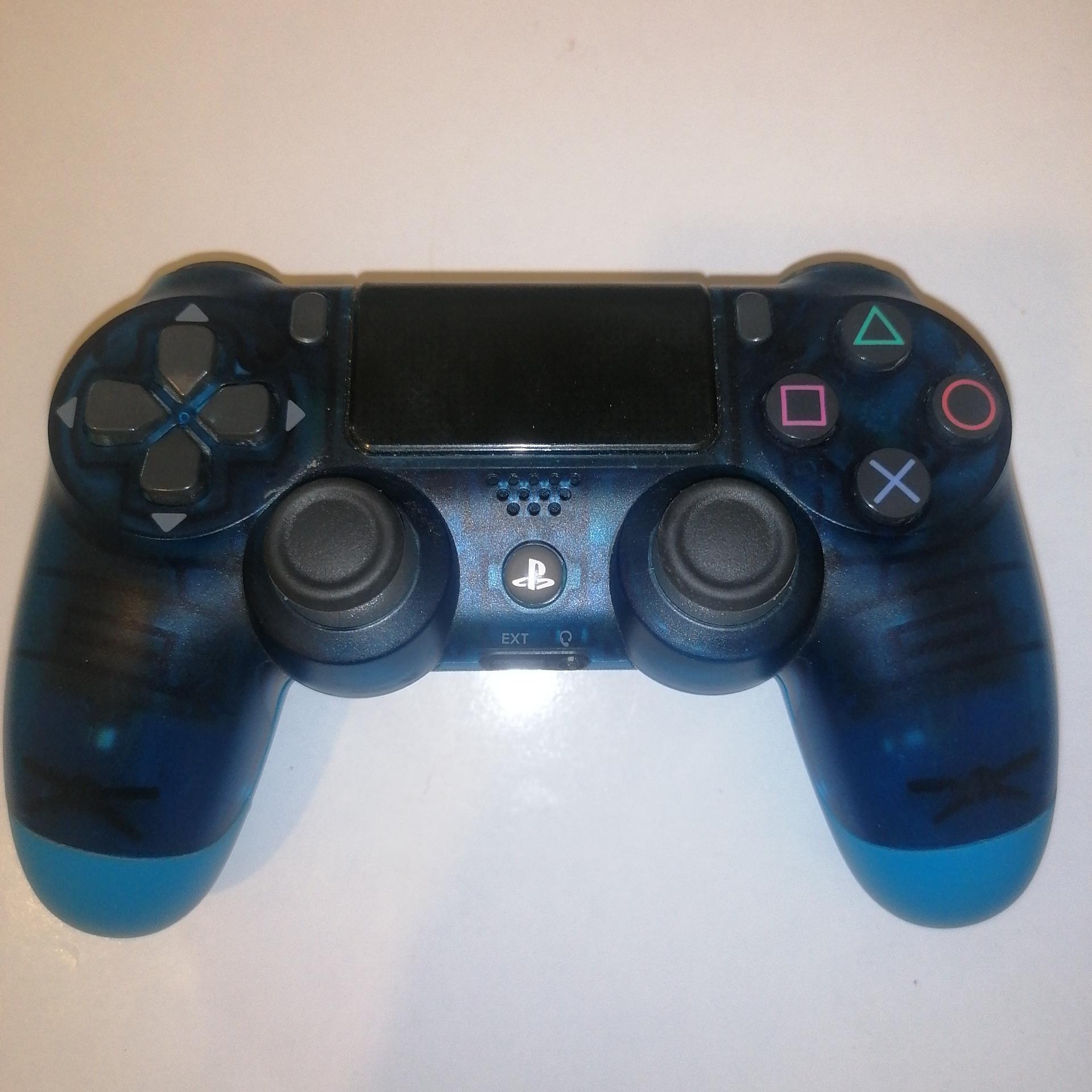 دسته های کپی ps4 رنگ آبی شیشه ای کد 25