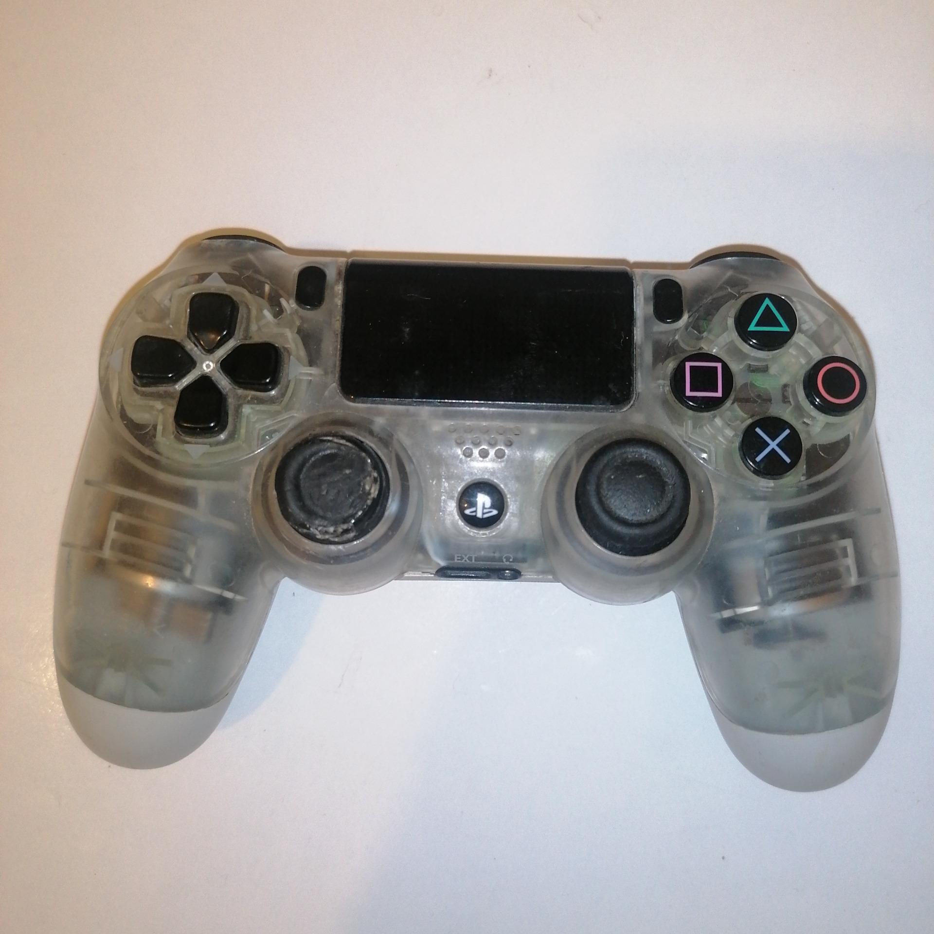 دسته های کپی ps4 رنگ شیشه ای سفید کد 31