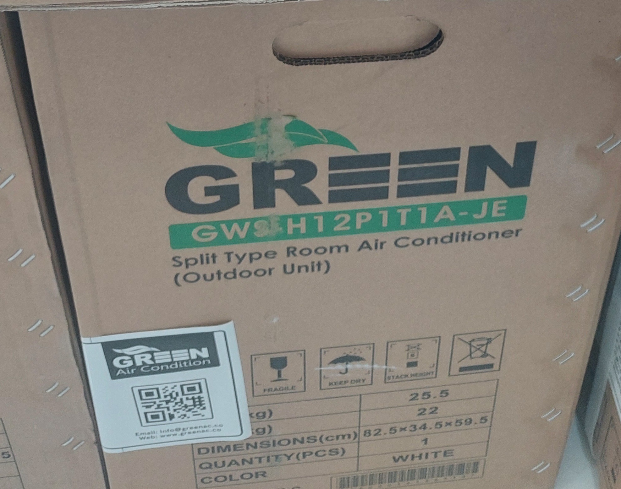 کولرگازی گرین مدل GWS-H12P1T1A-JE | سری جدید 2026