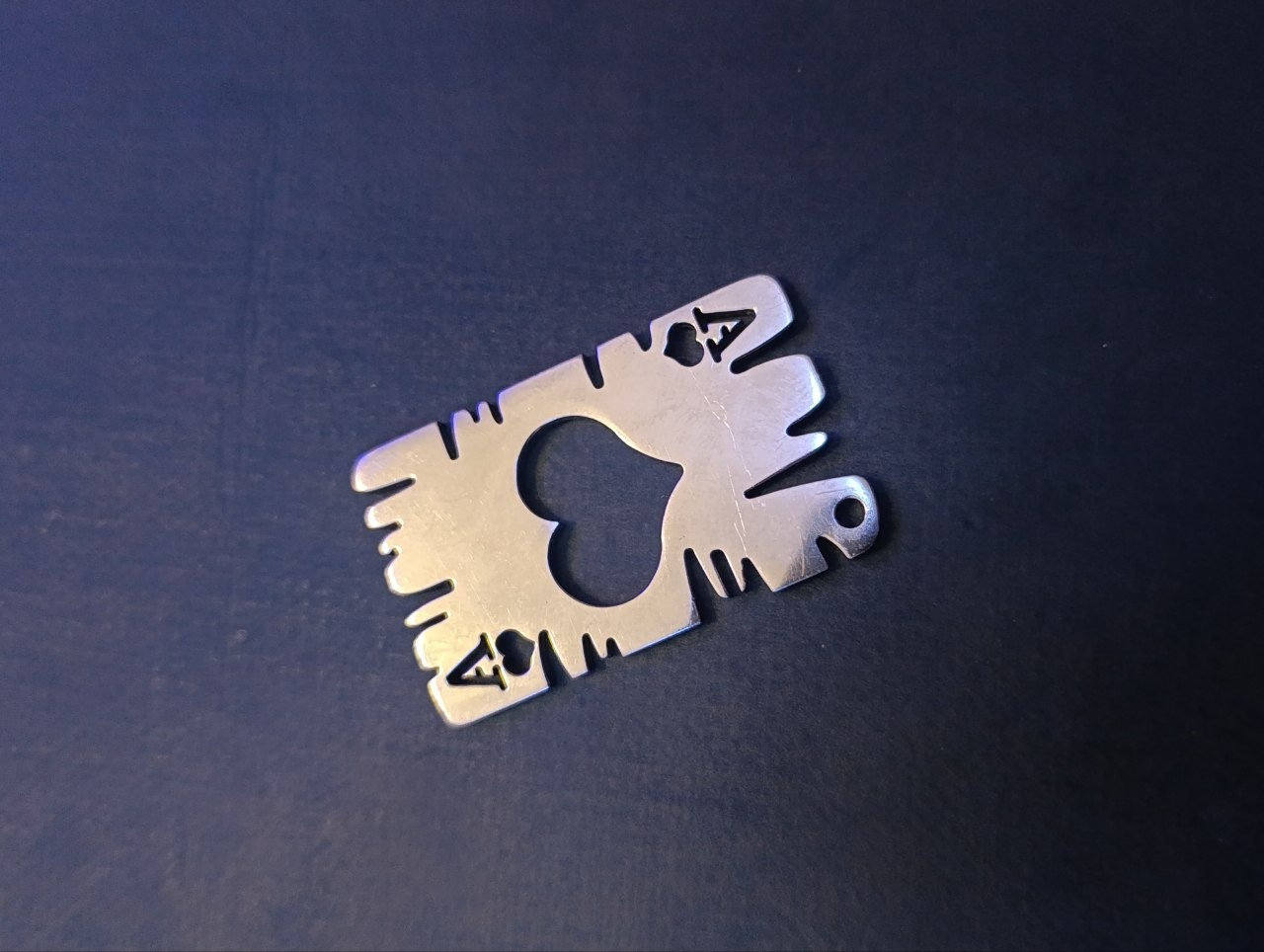 پلاک گردنبند ورق دل پاسور