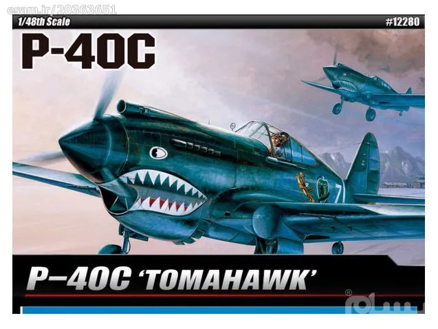  ماکت هواپیمای P-40C TOMAHAWK مقیاس 1/48