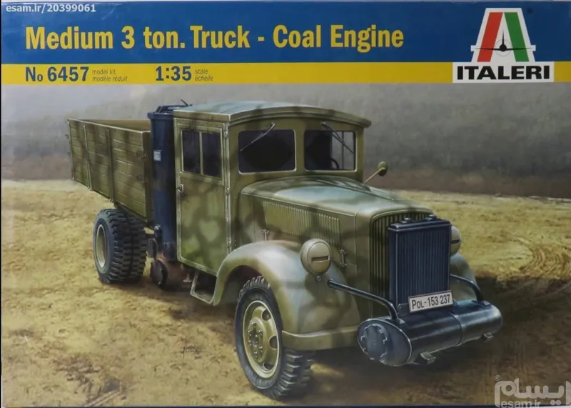 ماکت کامیون نظامی MEDIUM 3TON TRUCK مقیاس 1/35
