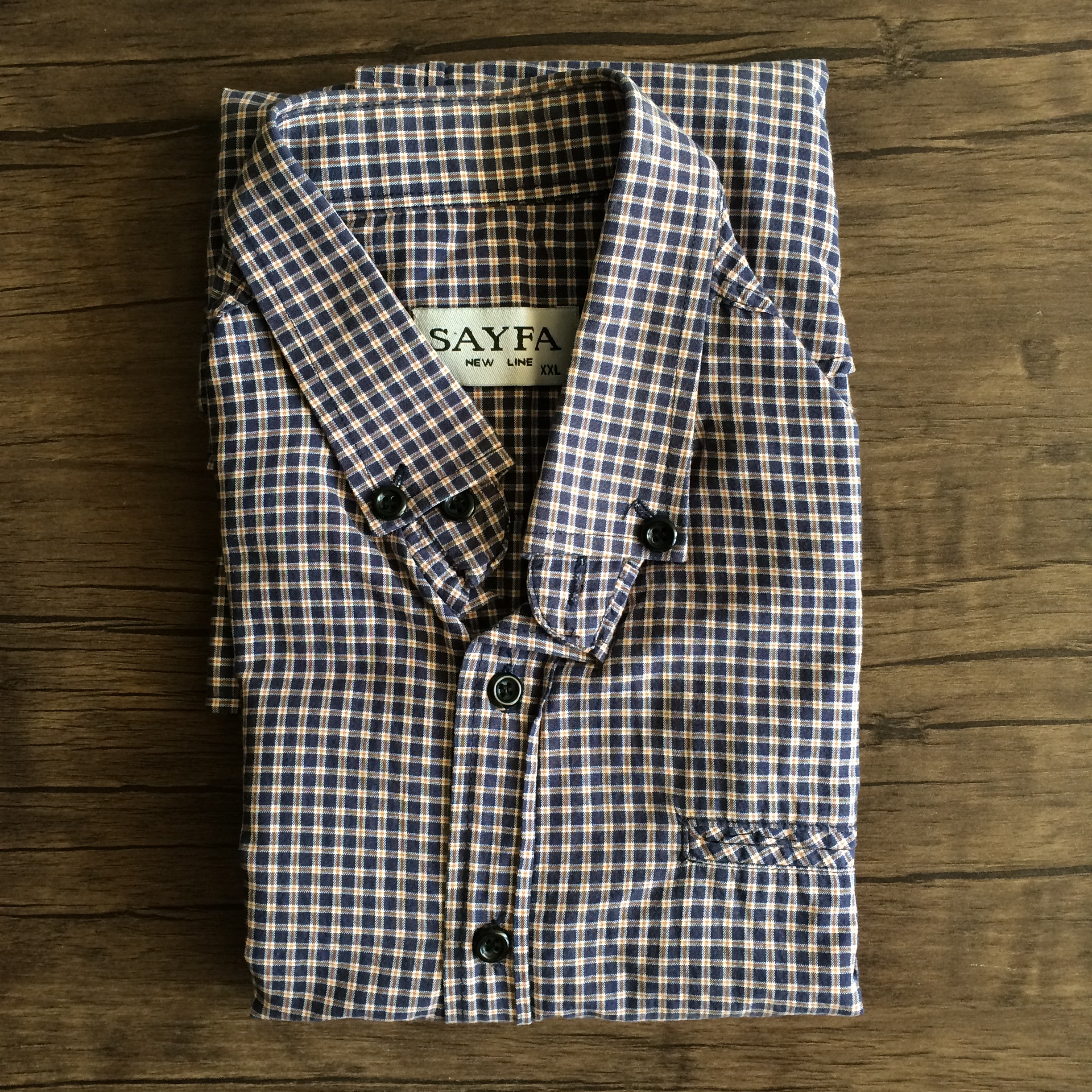 پیراهن چهارخانه ریز مردانه