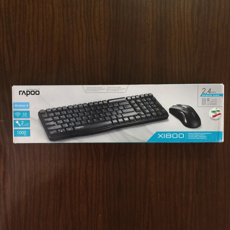کیبورد و ماوس بی سیم رپو مدل Rapoo X1800