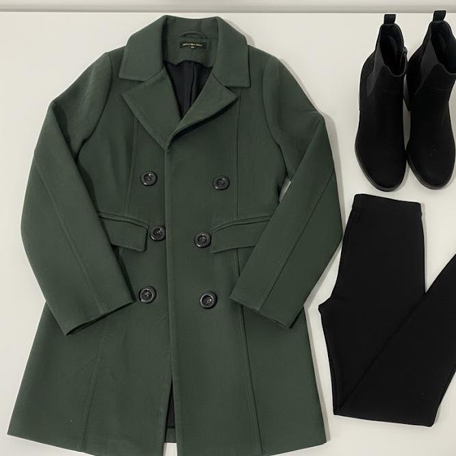 کت مخمل سبز تیره خوش فرم