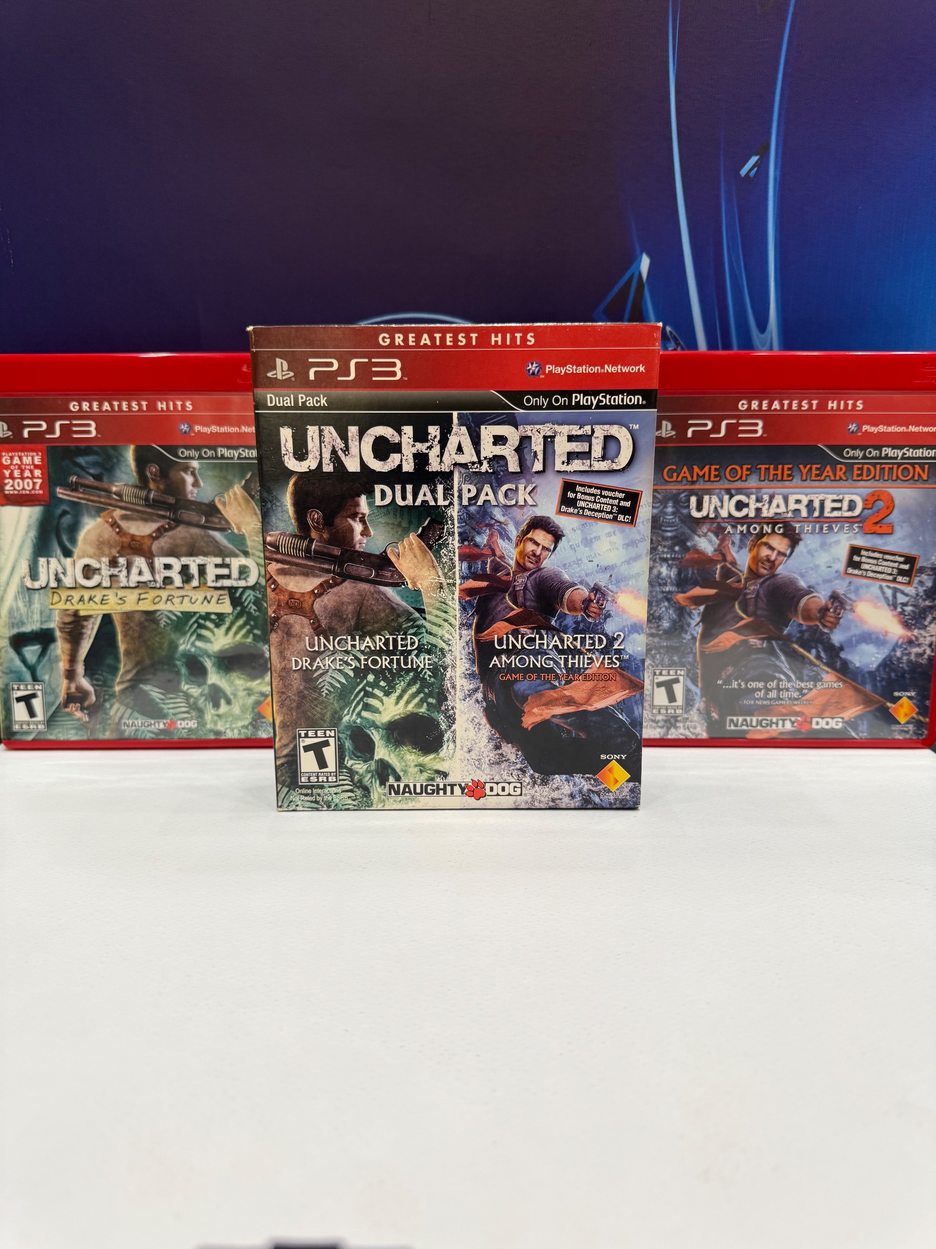 Uncharted DUAL PACK ps3 ریجن آمریکا در حد آک