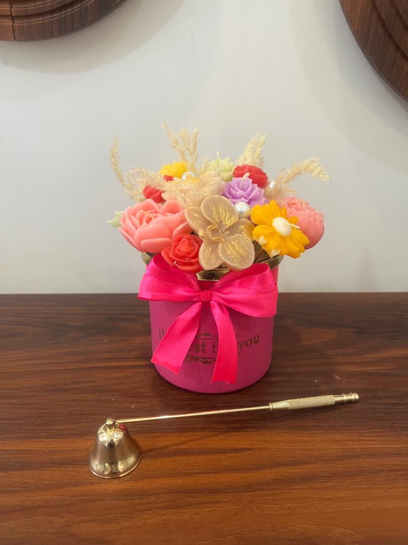 باکس استوانه ای شمع گل