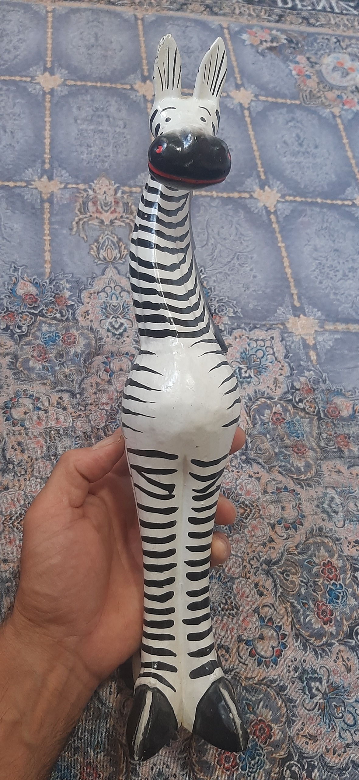مجسمه چوبی گورخری