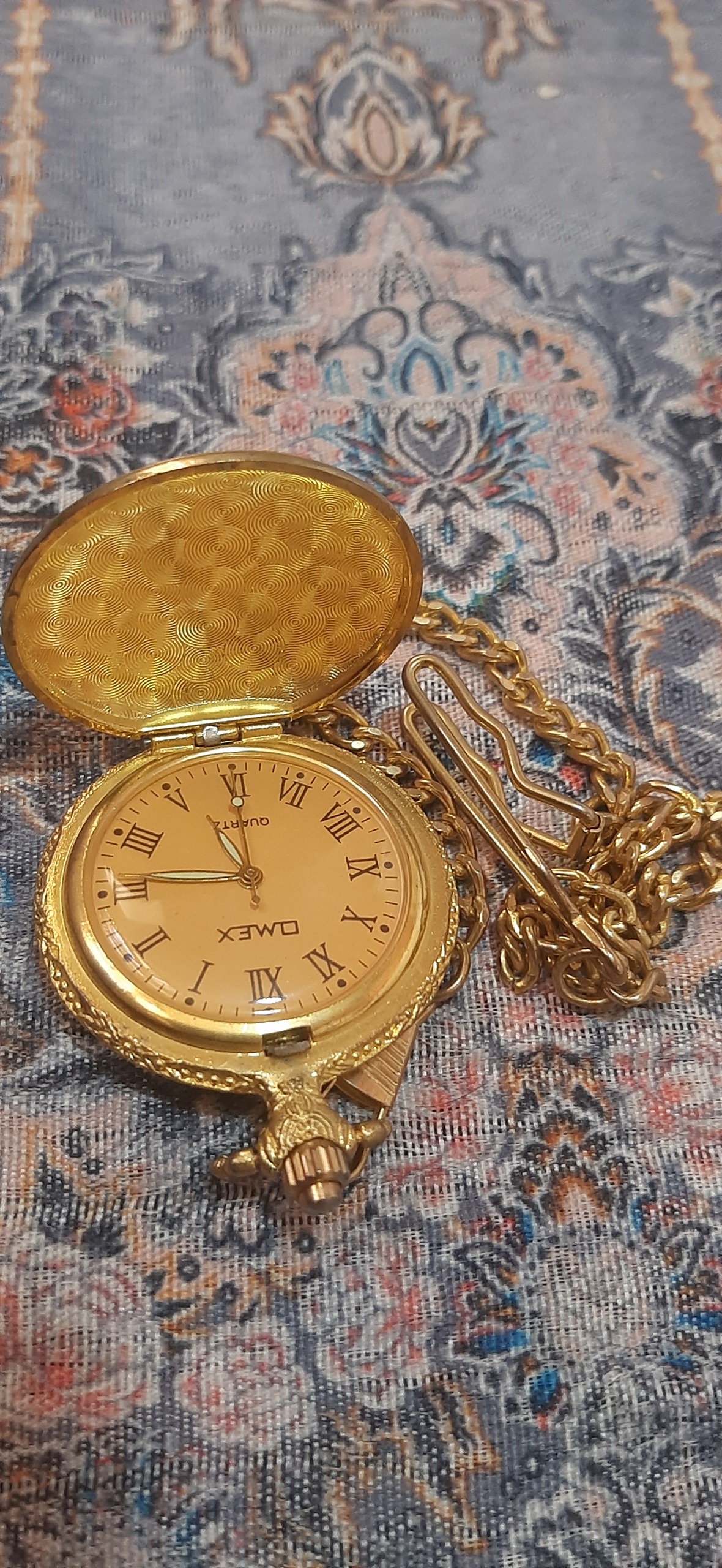 ساعت جیبی اومکس طرح برجسته مکه و مدینه