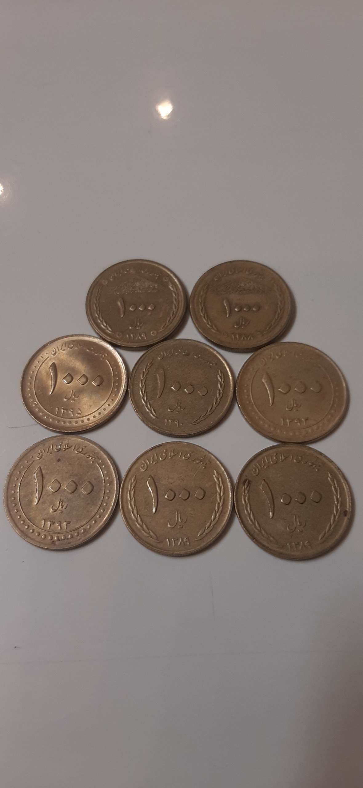 سکه 1000 ریالی 8عدد