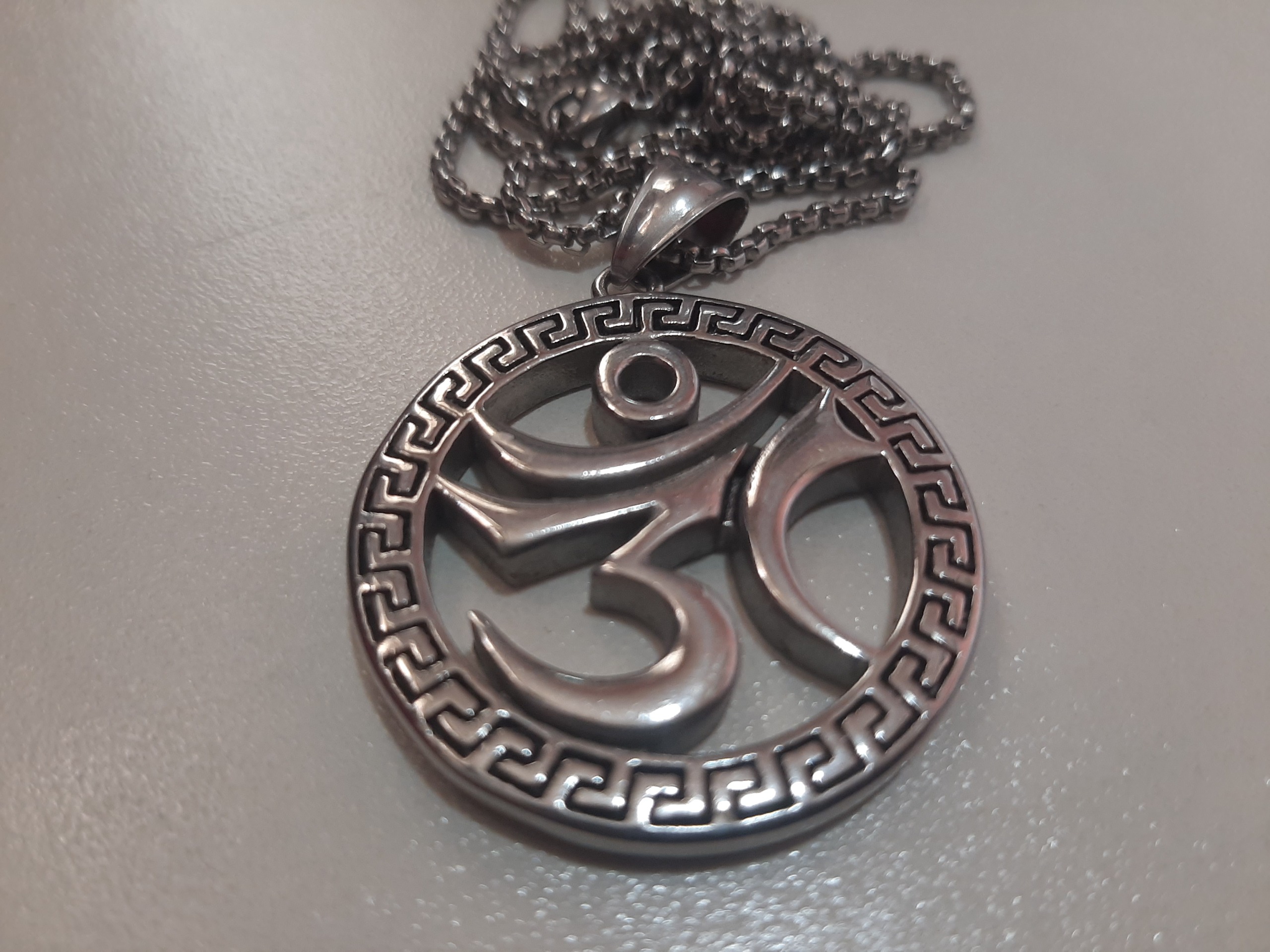 گردن آویز ورساچ هندی تمام استیل