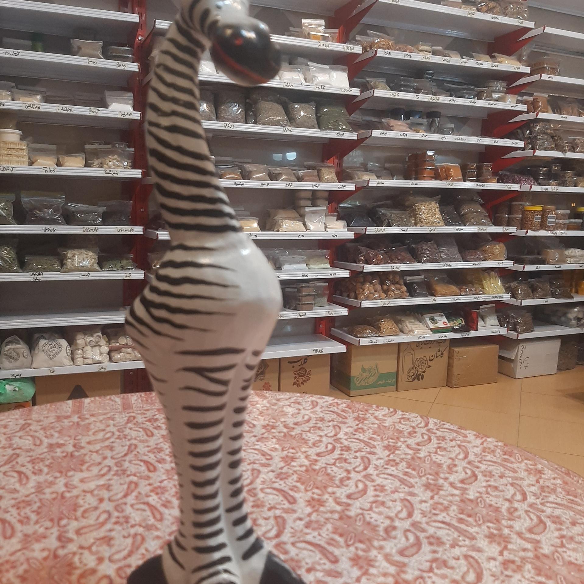مجسمه چوبی دست تراش خارجی گورخر