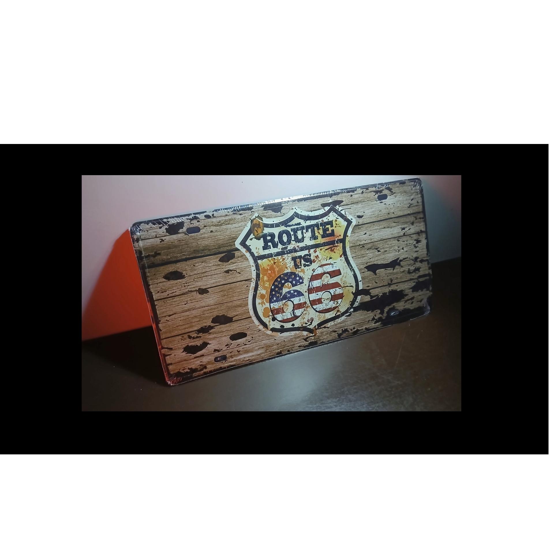 تابلو پلاک فلزی طرح جاده 66