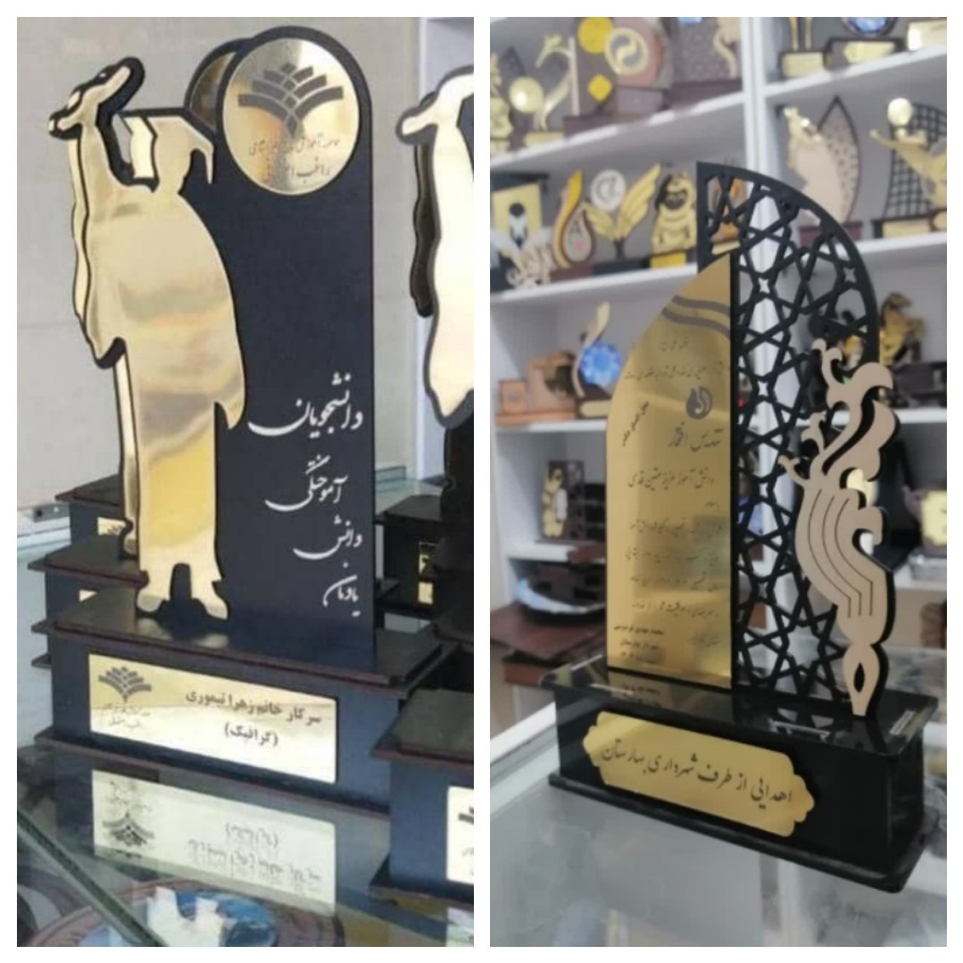 تندیس چوبی میناکاری