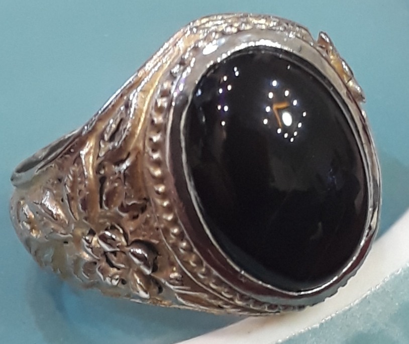 انگشتر نقره925 عقیق شفت العبد