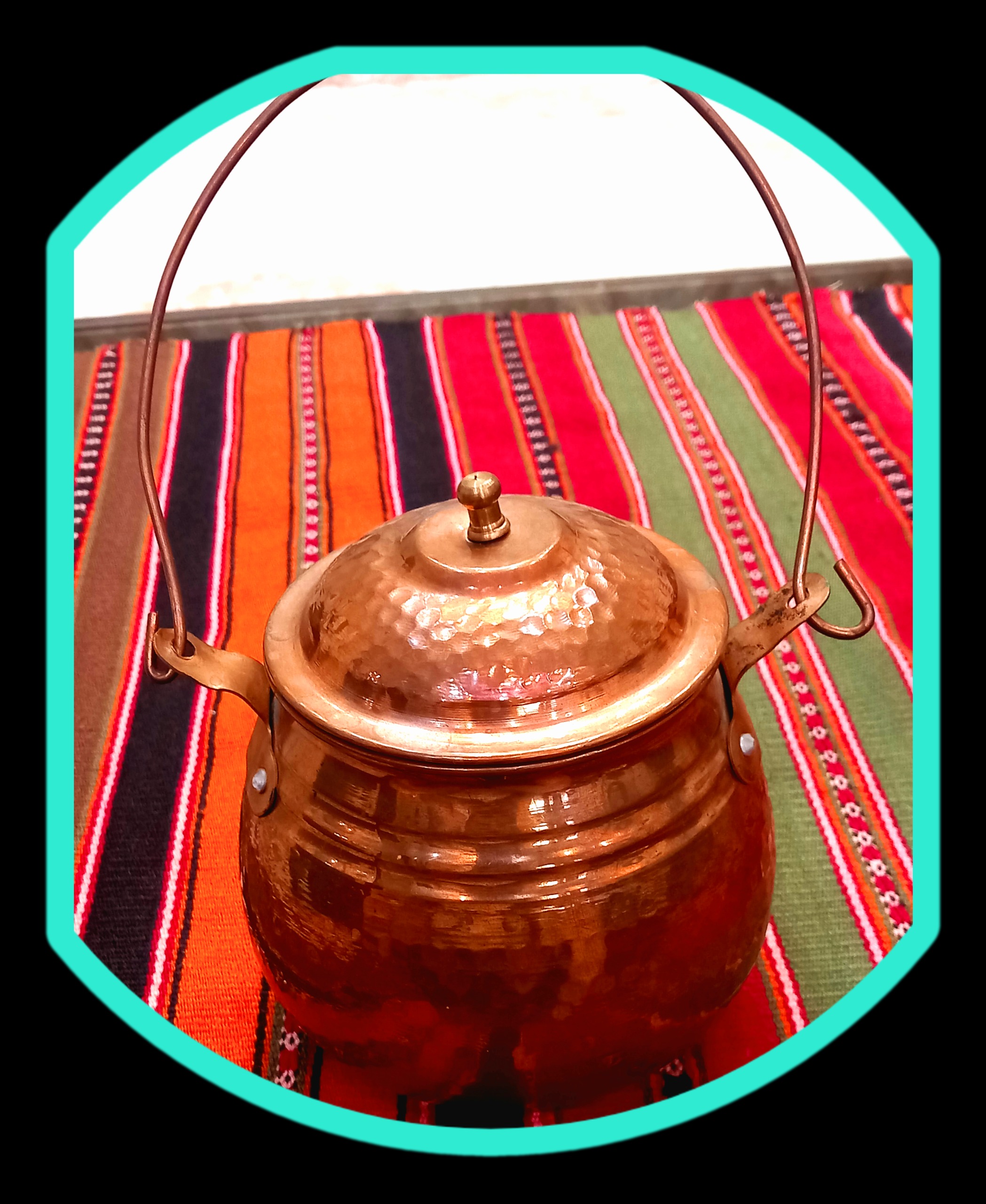 دیزی مسی ( زنجان ) دست ساز داخل قلع کاری شده