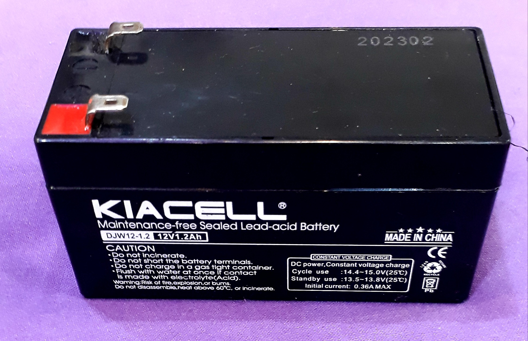 باتری 12ولت1.2آمپر کیاسل پلمپ