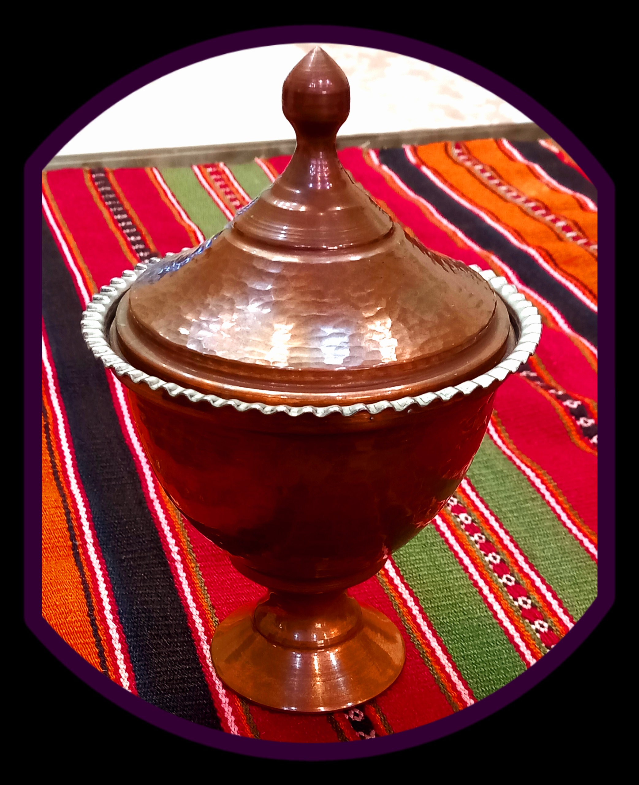 قندان قدیمی مسی طرح عثمانی شیک و جذاب