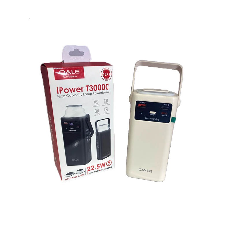 پاور بانک 30000 میلی آمپر OALE مدل T30000