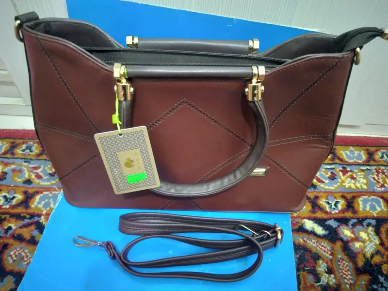 کیف رودوشی زنانه چرم برند MAKS