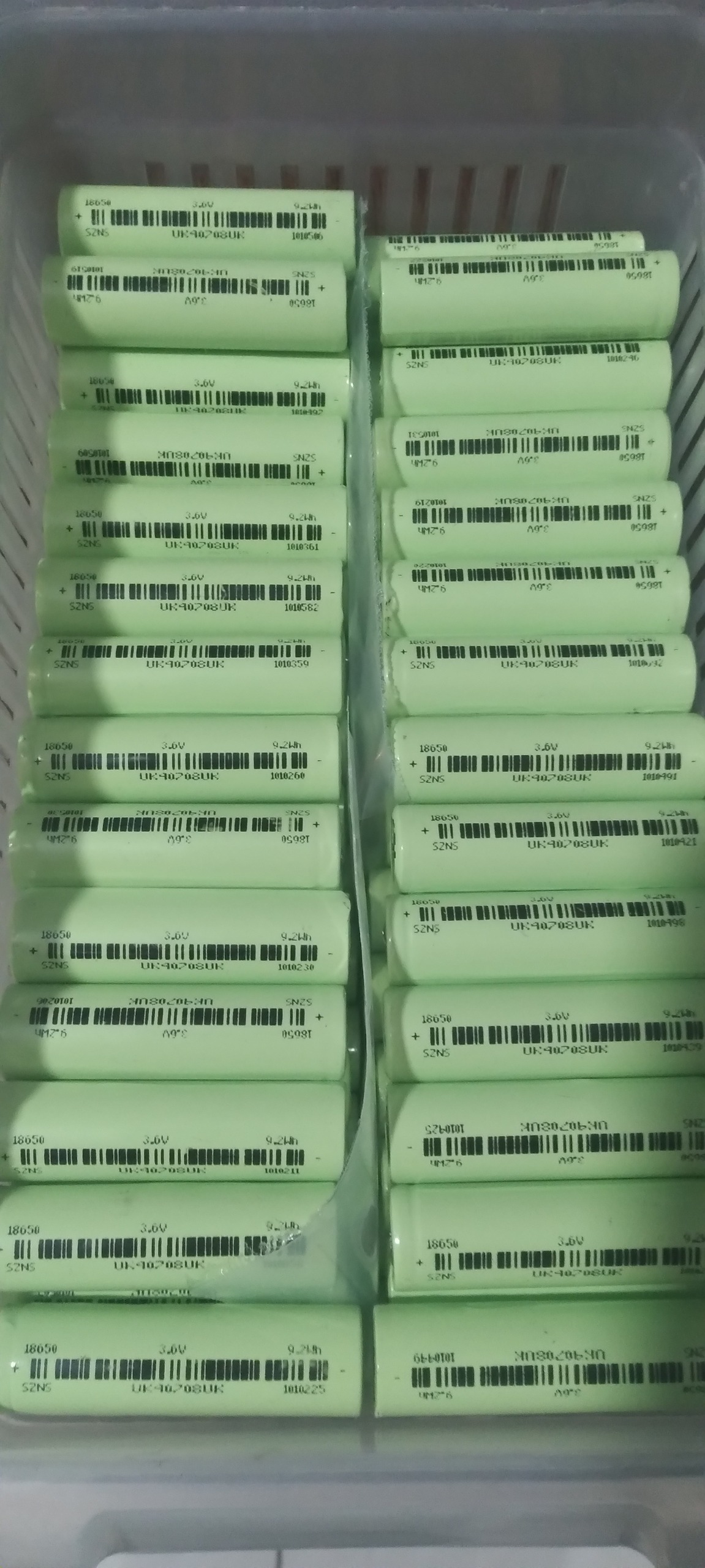 باتری 18650 اکبند 2600ma snz