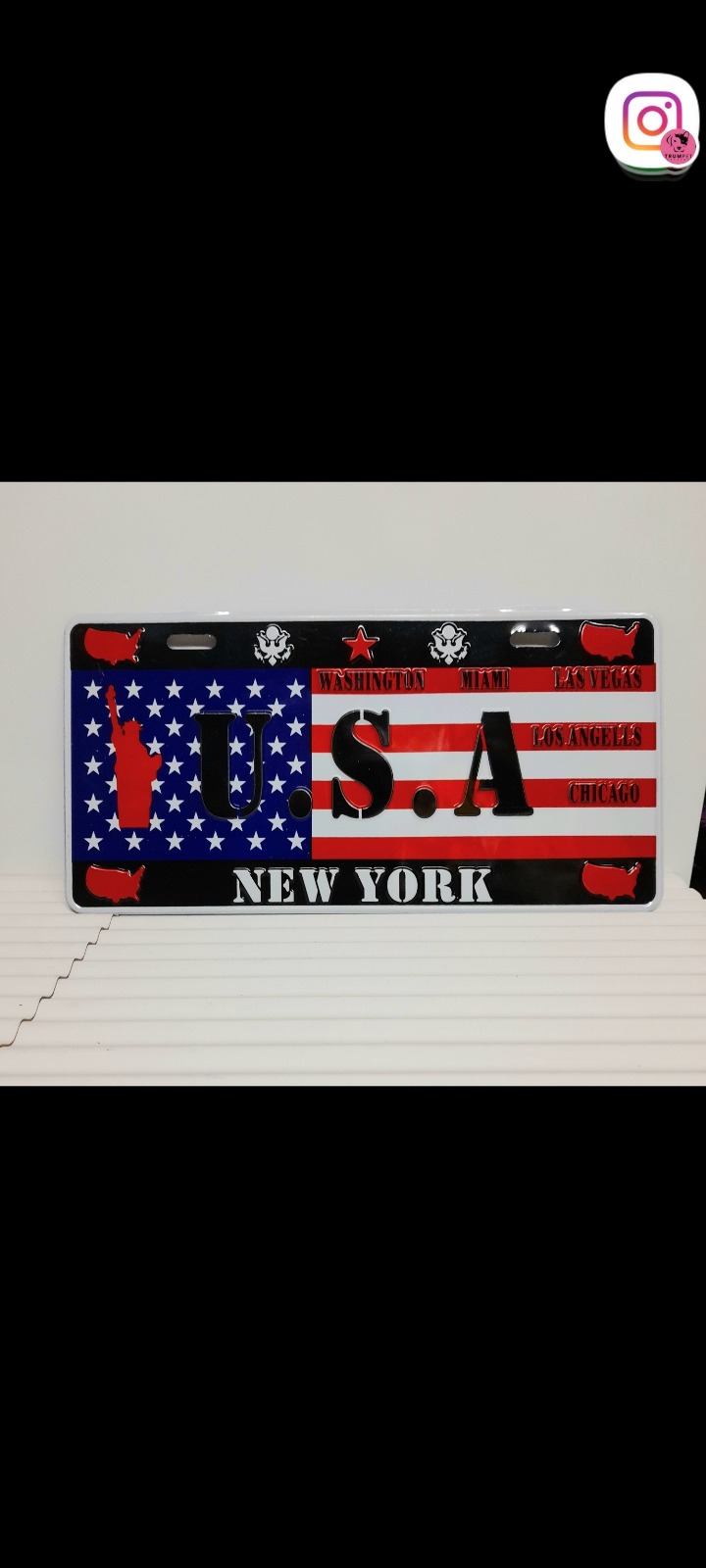 پلاک برجسته طرح usa