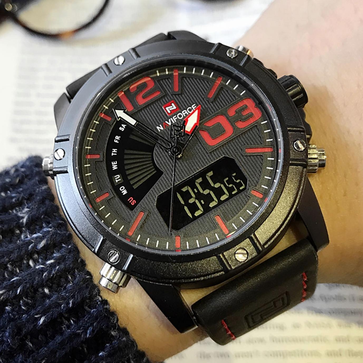 نیوی فورس9095 Black/Red