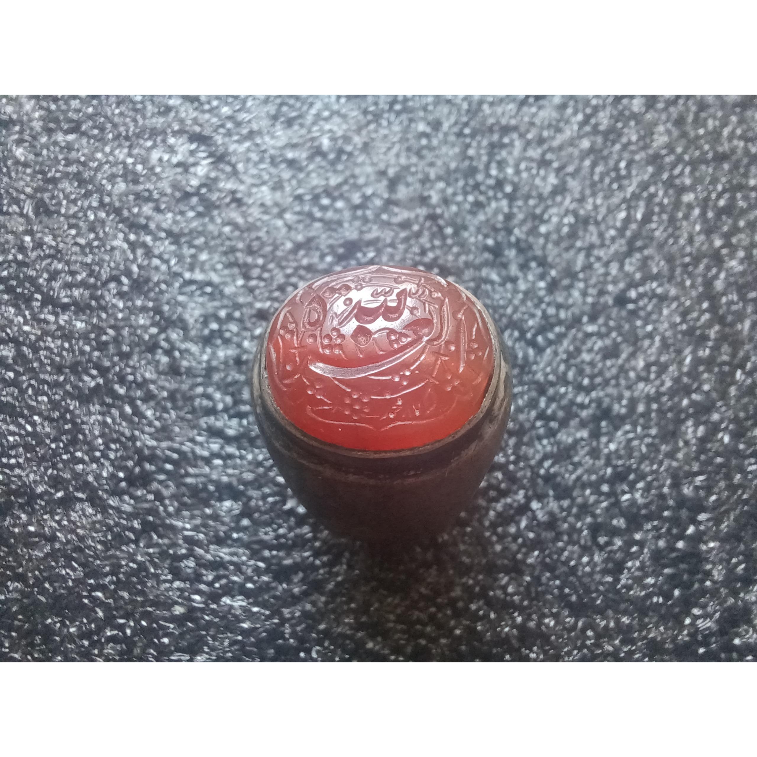 انگشتر نقره خطی قدیمی