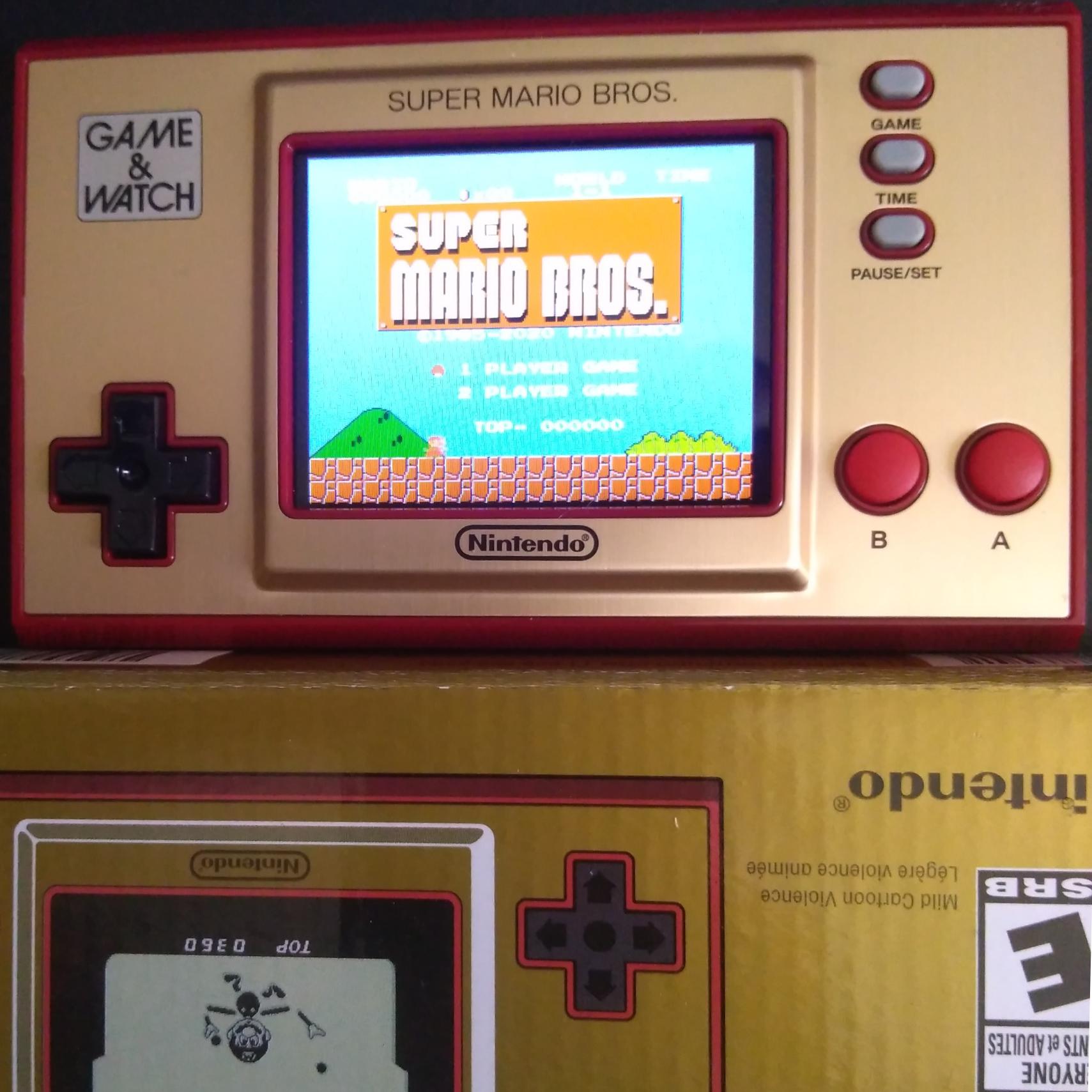 Nintendo Game Watch Super Mario Bros