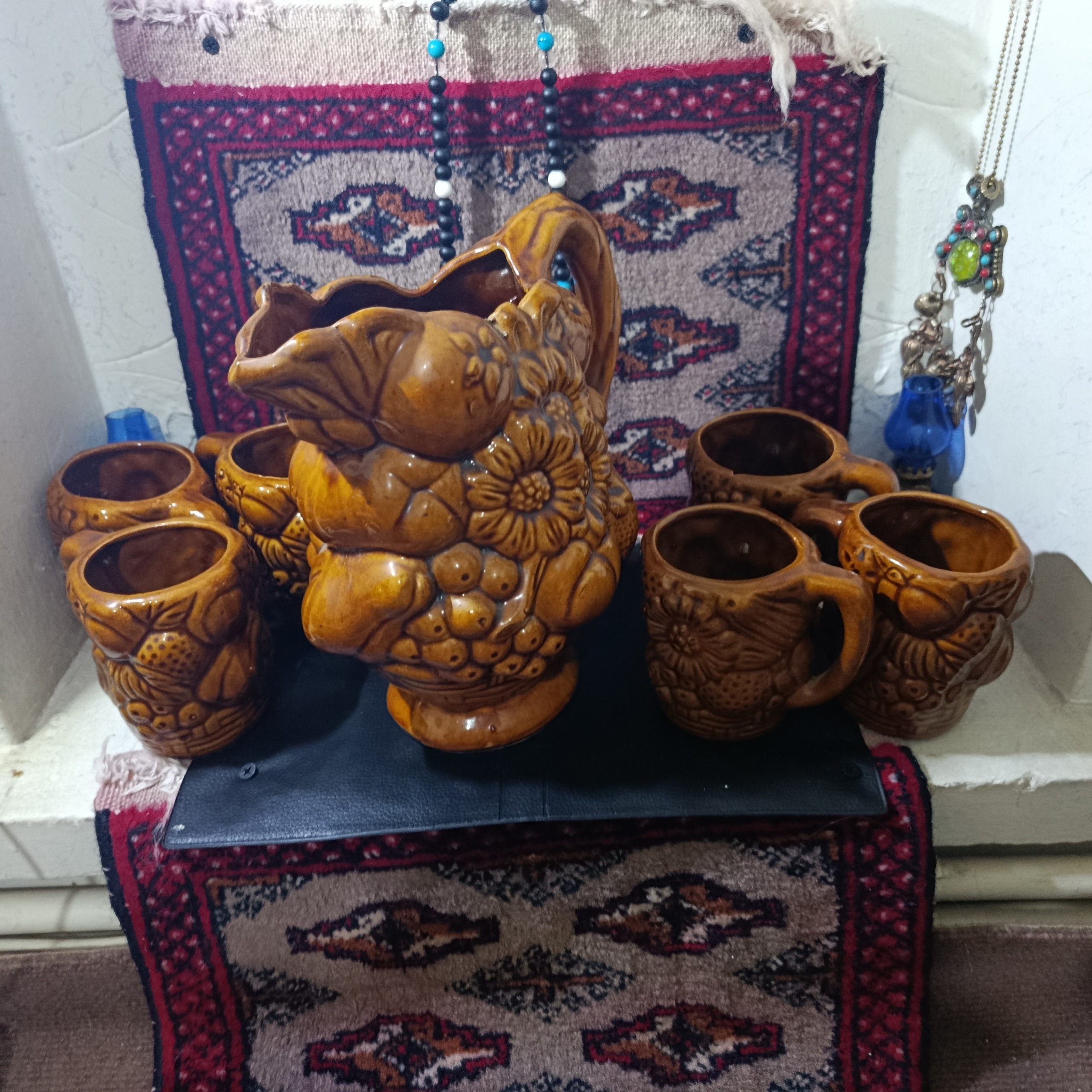 پارچ لیوان آنتیک قدیمی