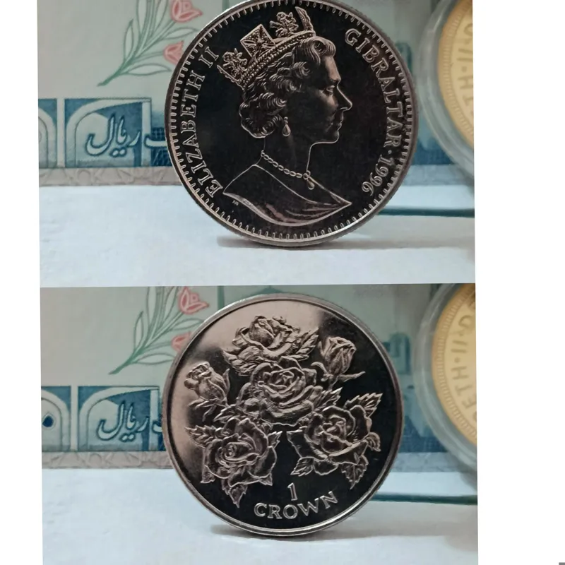 سکه 1کرون جبل الطارق بسیار زیبا