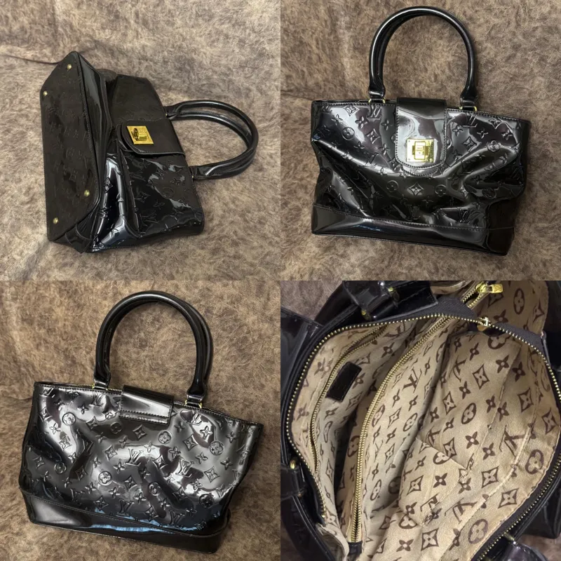 ست سه تیکه کیف ورنی Louis Vuitton