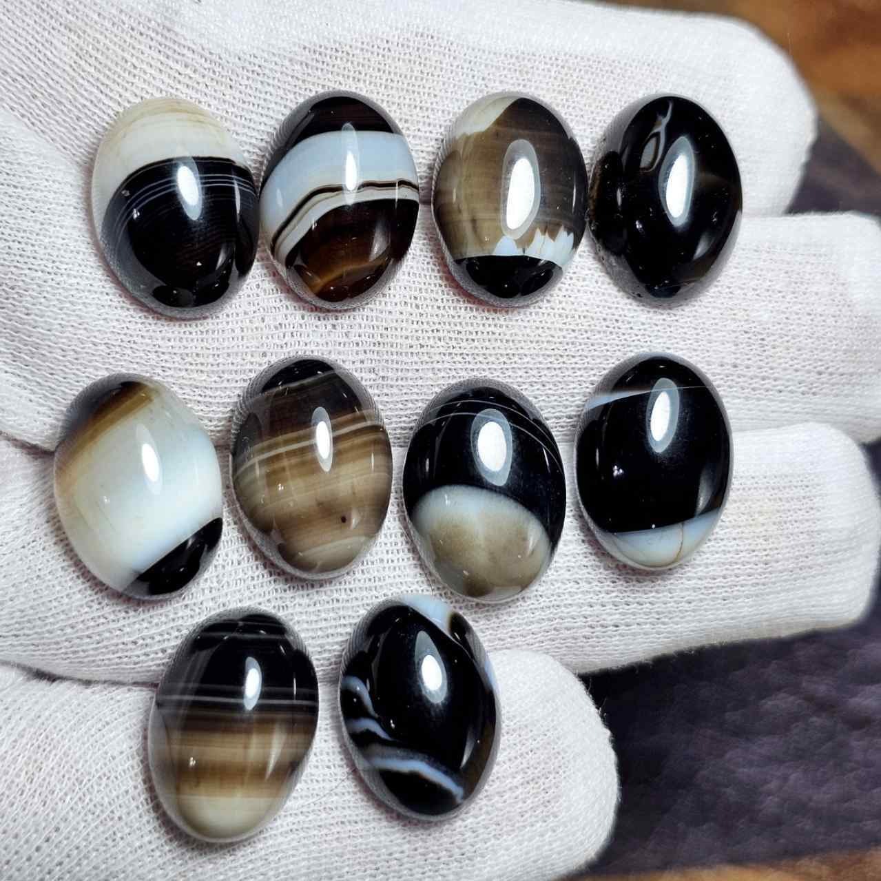 پک 10 عددی سنگ اونیکس سلیمانی معدنی کد G81191