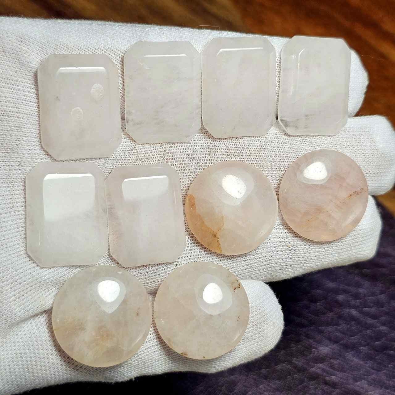 پک 10 عددی سنگ رز کوارتز معدنی کد G81193