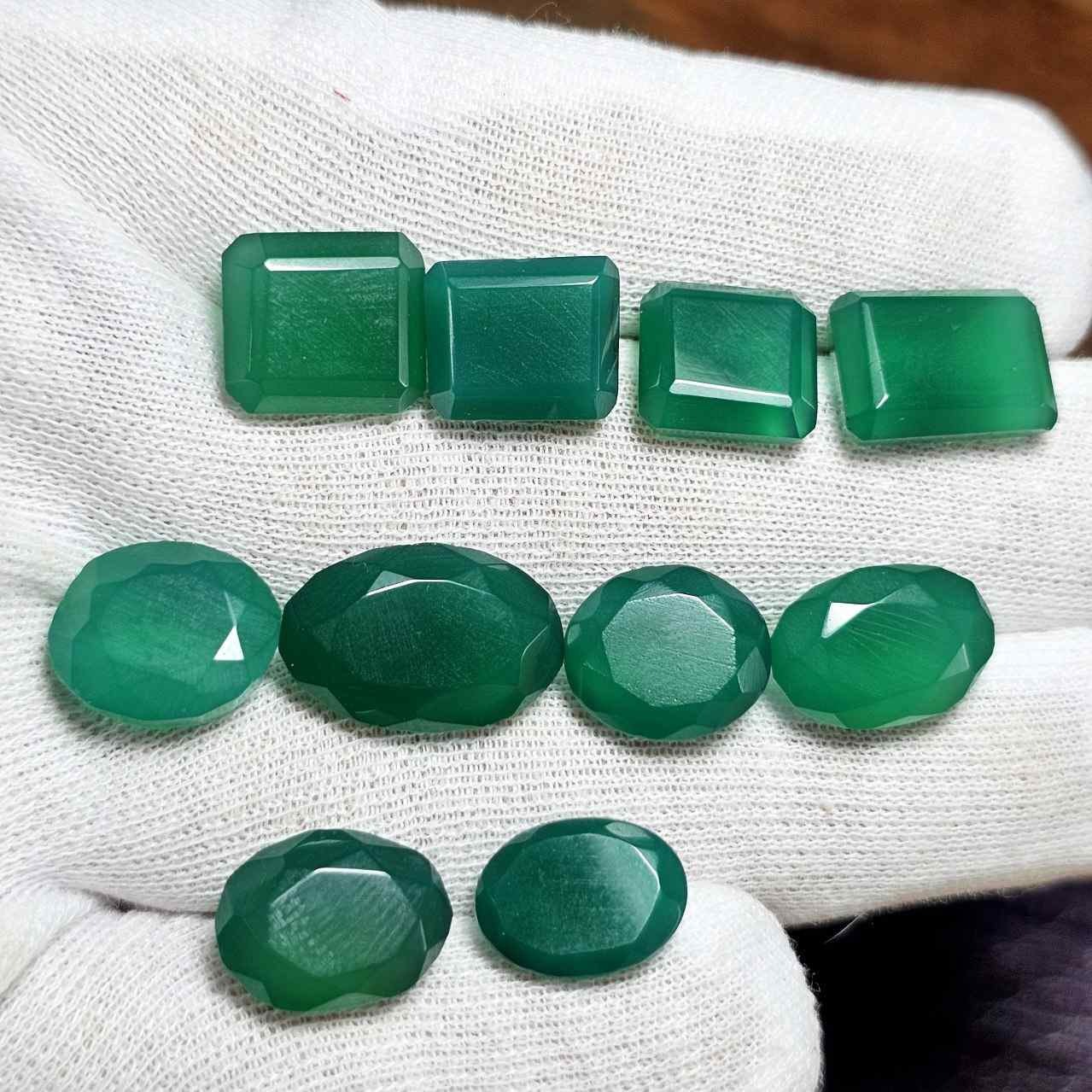 پک 10 عددی سنگ عقیق معدنی تراش فست دست کد G81197