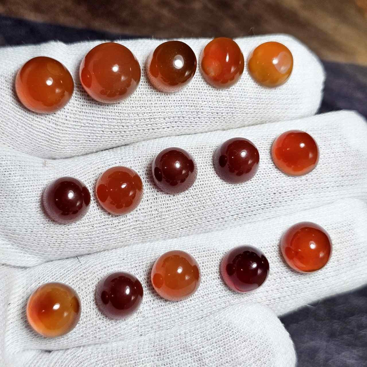 پک 15 عددی سنگ عقیق خراسانی معدنی کد G81200