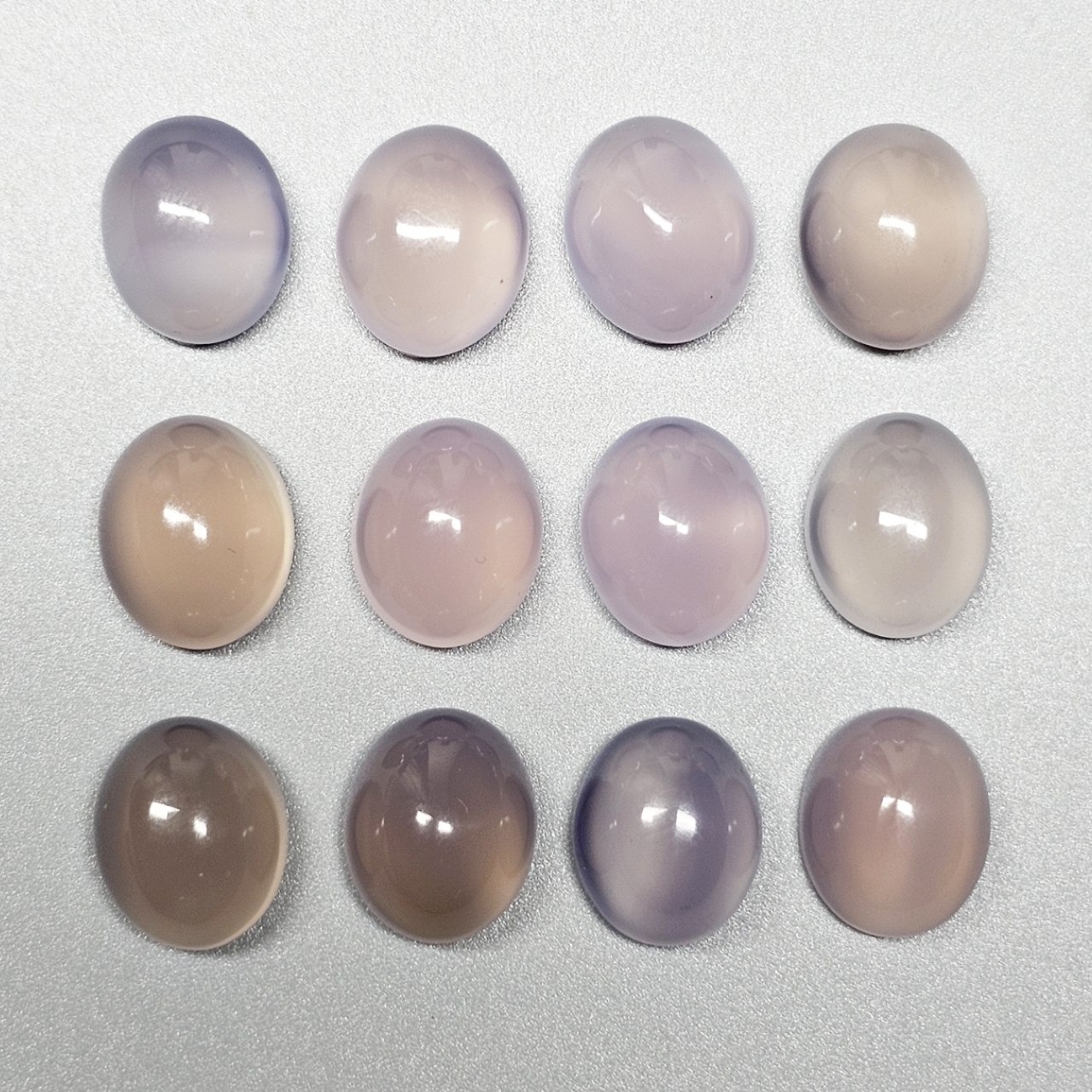  پک 12 عددی نگین عقیق سوسنی - کبود معدنی کد G81222