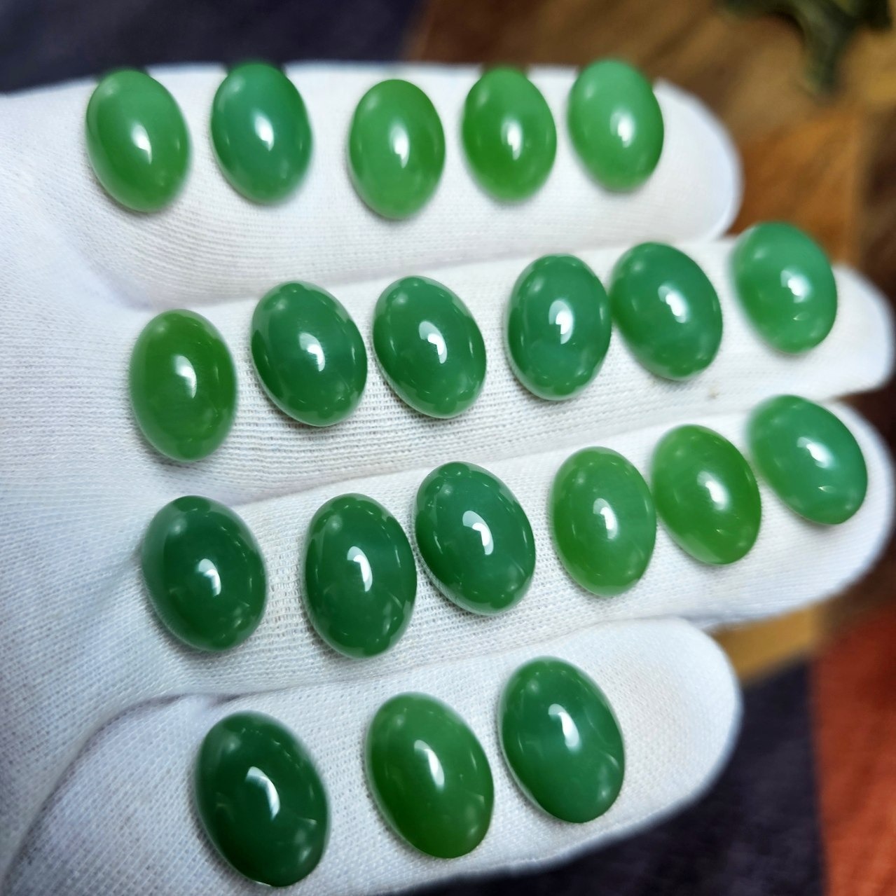 پک 20 عددی نگین عقیق سنتتیک کد G81043