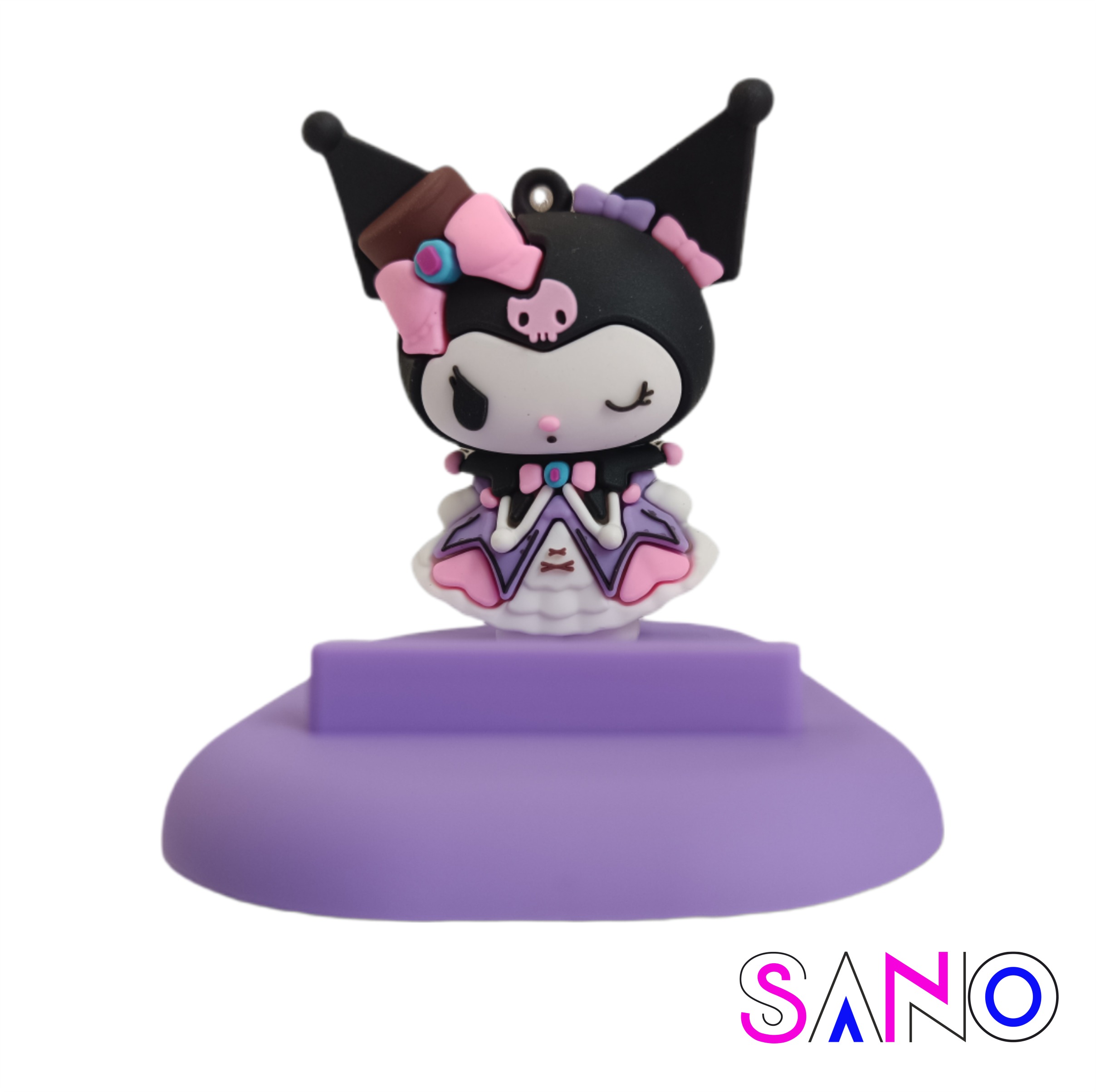 نگهدارنده موبایل رومیزی سیلیکونی کرومی