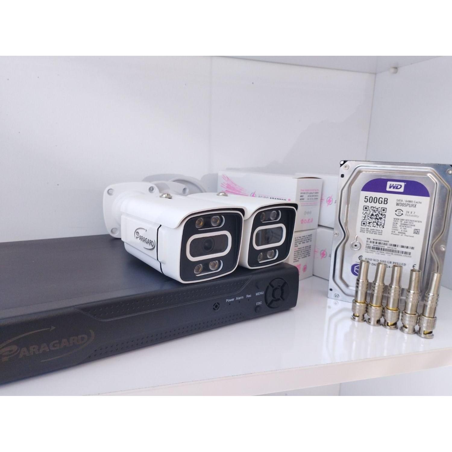 پک کامل 2عددی دوربین مداربسته هارددستگاهdvrپاور