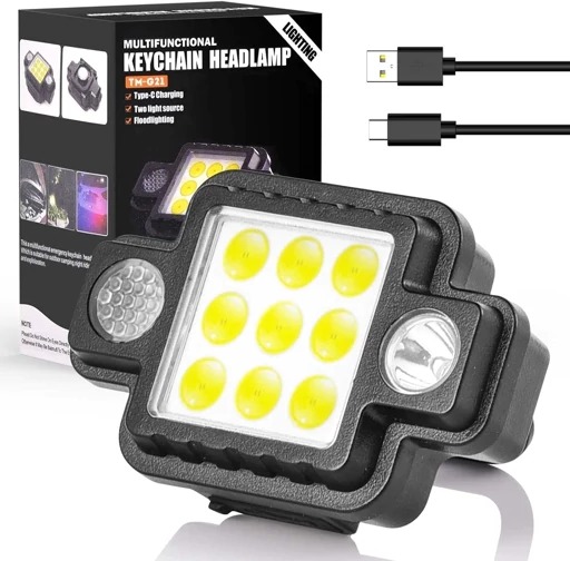 چراغ پیشانی 11لامپه مگنت دار چرخش360درجه