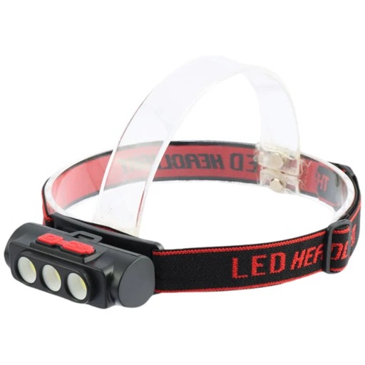 چراغ پیشانی سه لامپ همراه با باتری