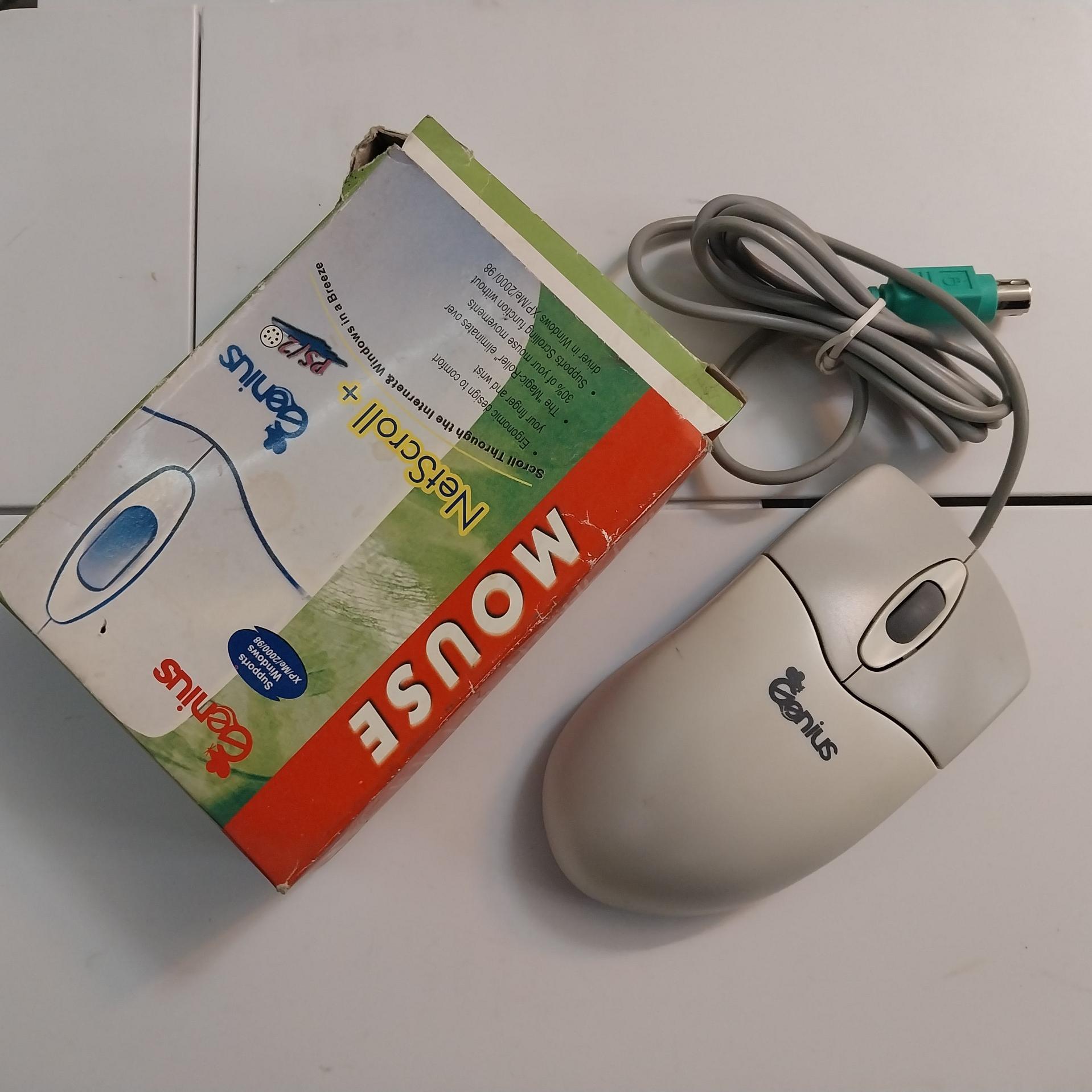 موس غلتکی نو ps/2 برند genius