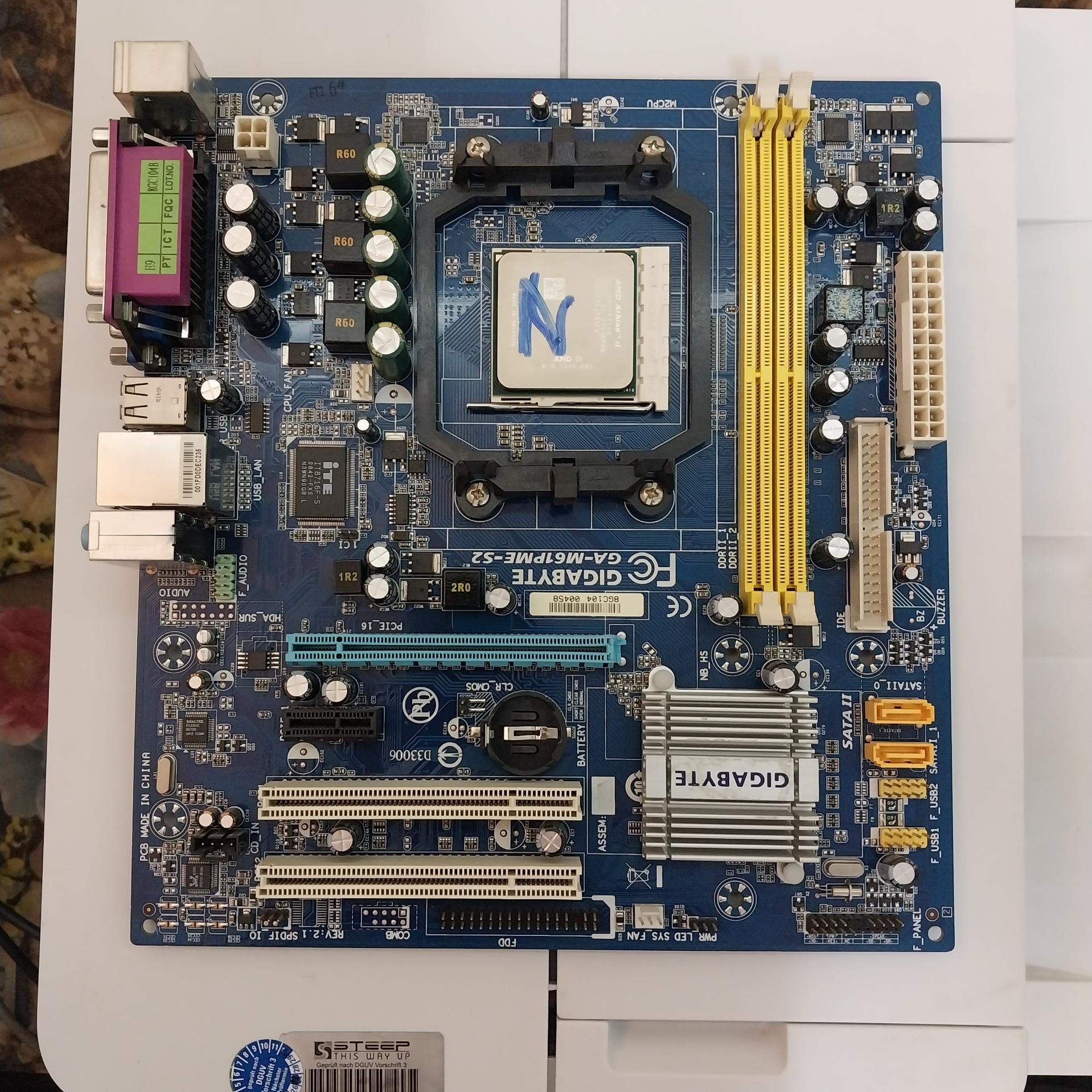 باندل GIGABYTE GA-M61PME-S2 با Athlon ii x2 245