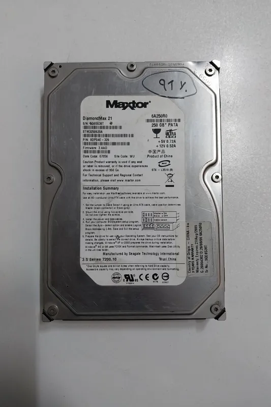 هارد 250 گیگ ide برند Maxtor