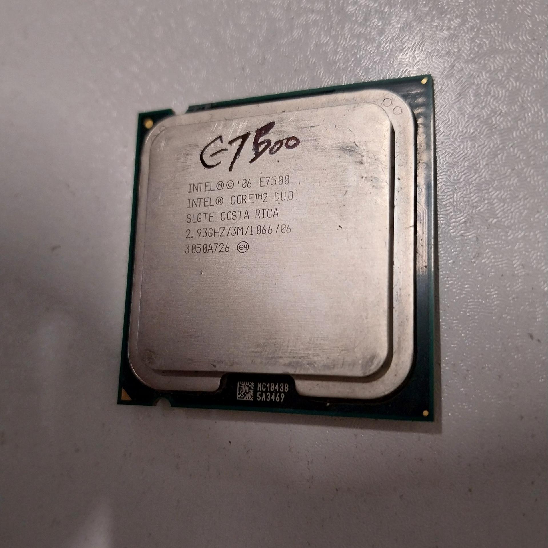 Cpu intel E7500
