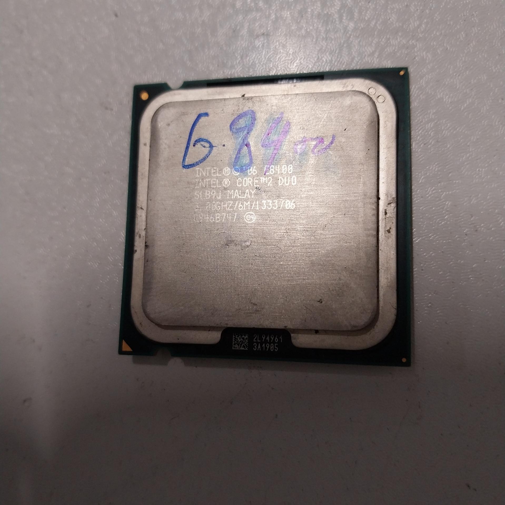 Cpu intel E8400